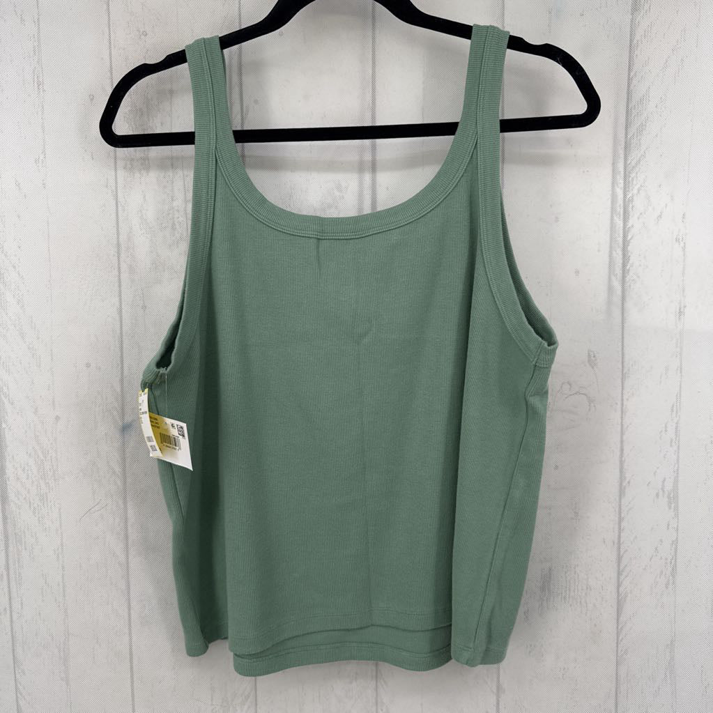 XXL ribbed striped tank