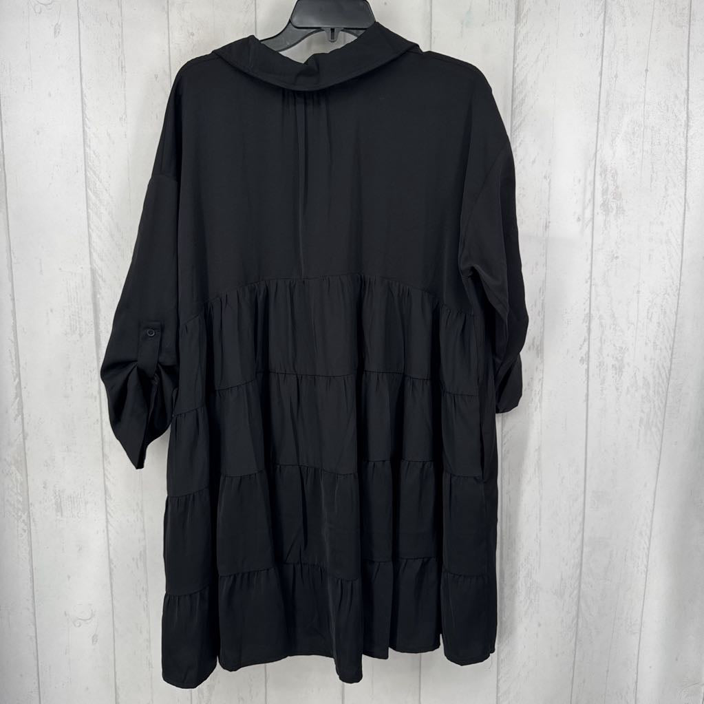 R54 M button down l/s babydoll dress