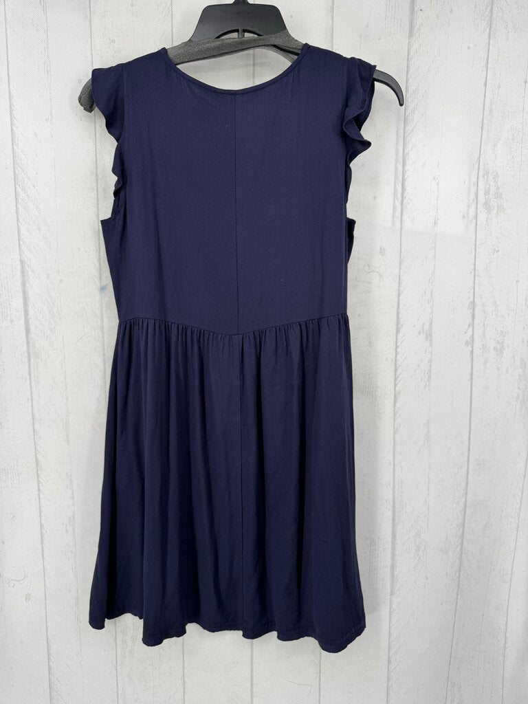 M flo embroidered v-neck flutter slv dress