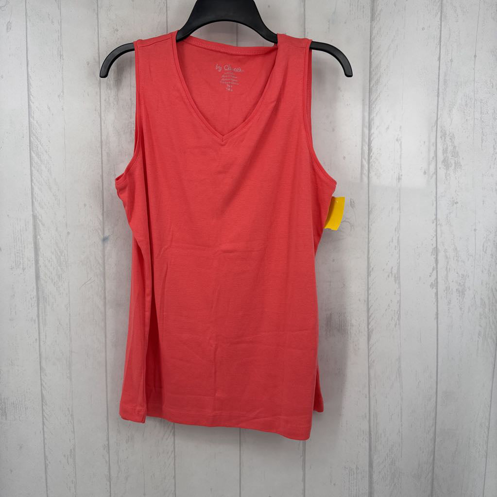 XL v-neck basic knit tank