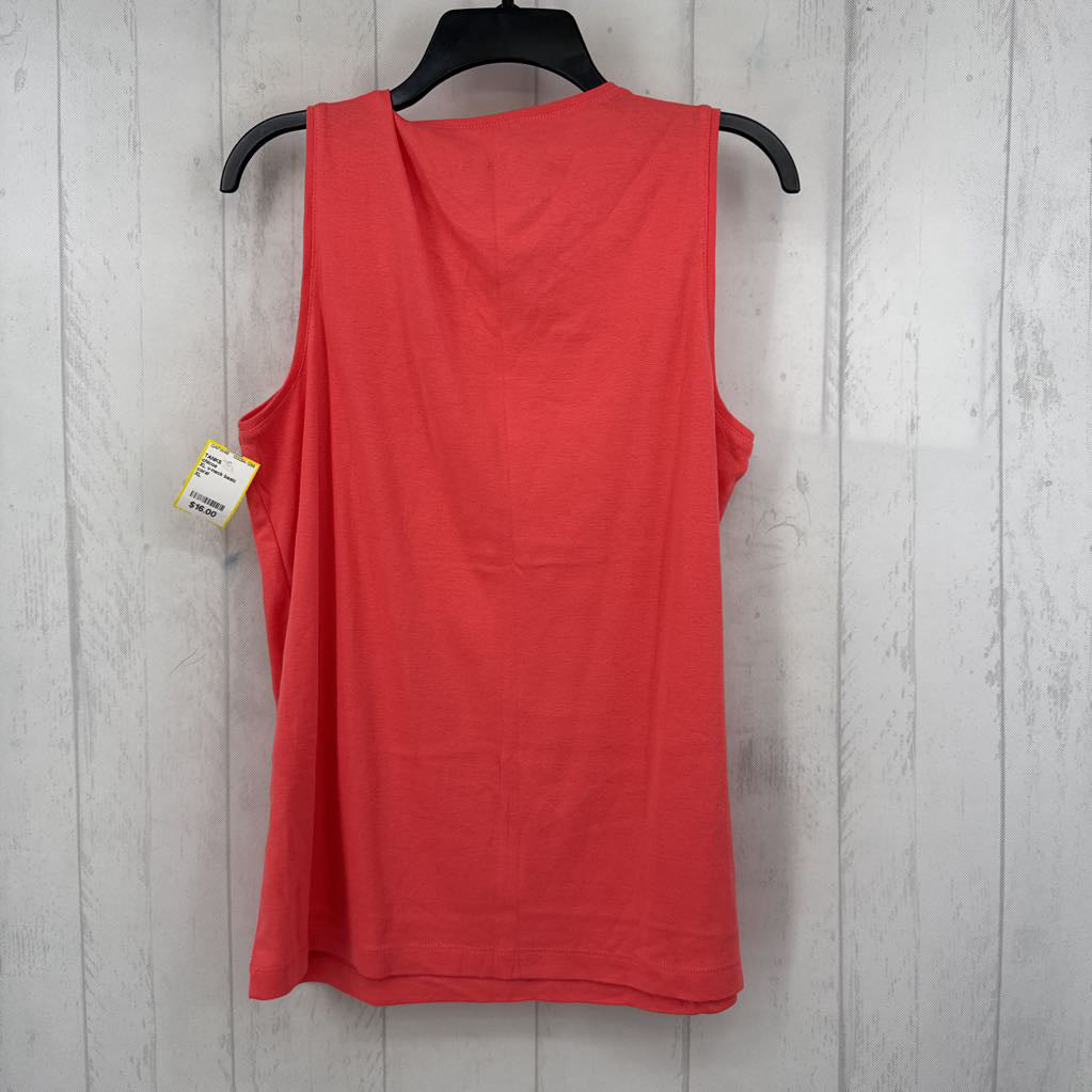 XL v-neck basic knit tank