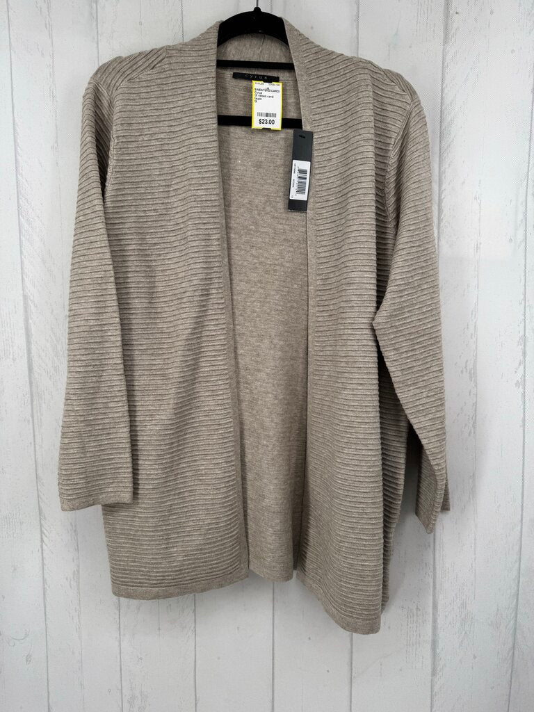 1X ribbed cardi
