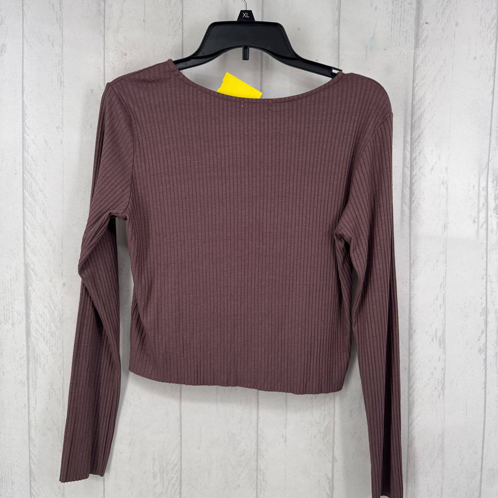 M ribbed l/s top