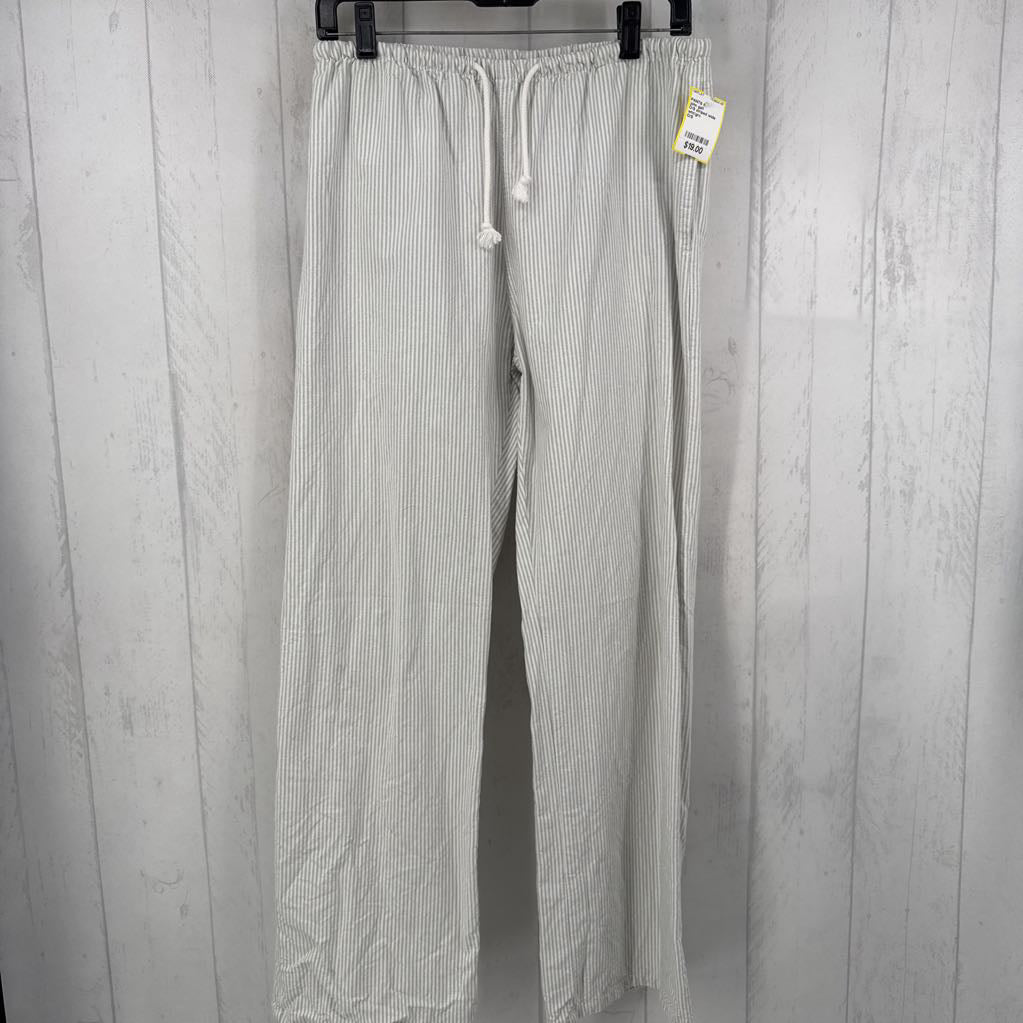 O/S striped wide leg pants