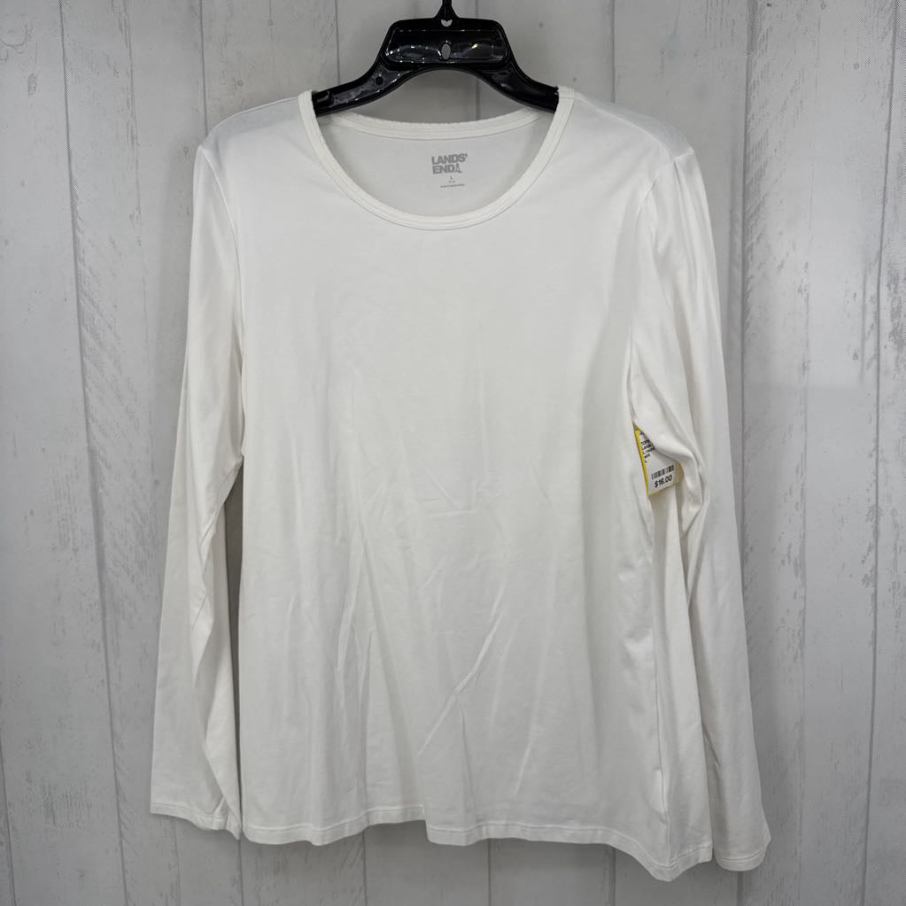 L round neck l/s tee