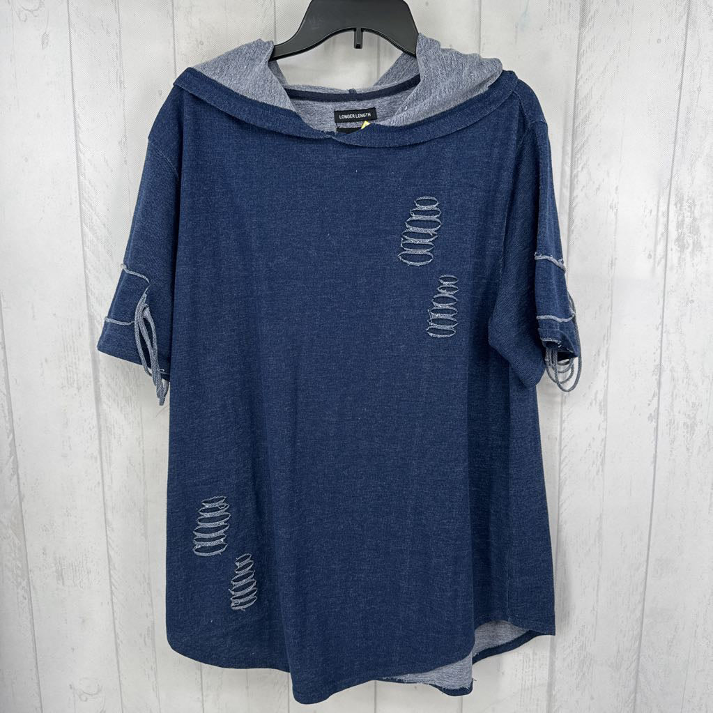 XL hooded s/s pullover