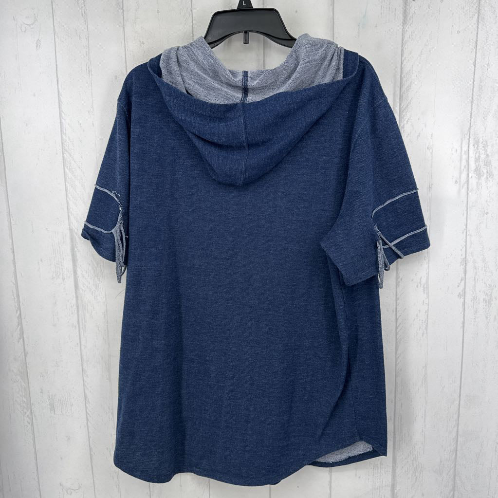 XL hooded s/s pullover