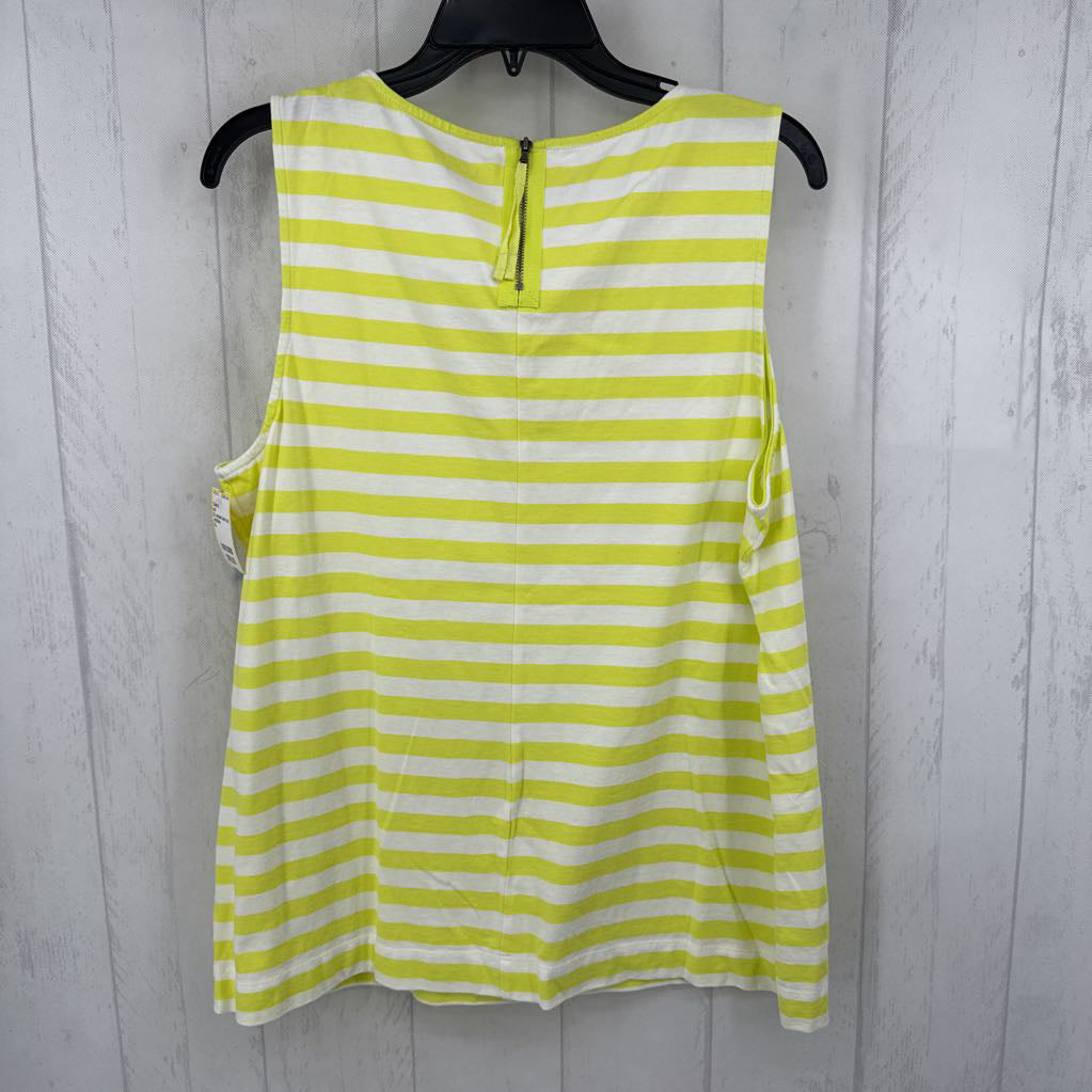 XL striped back zip tank