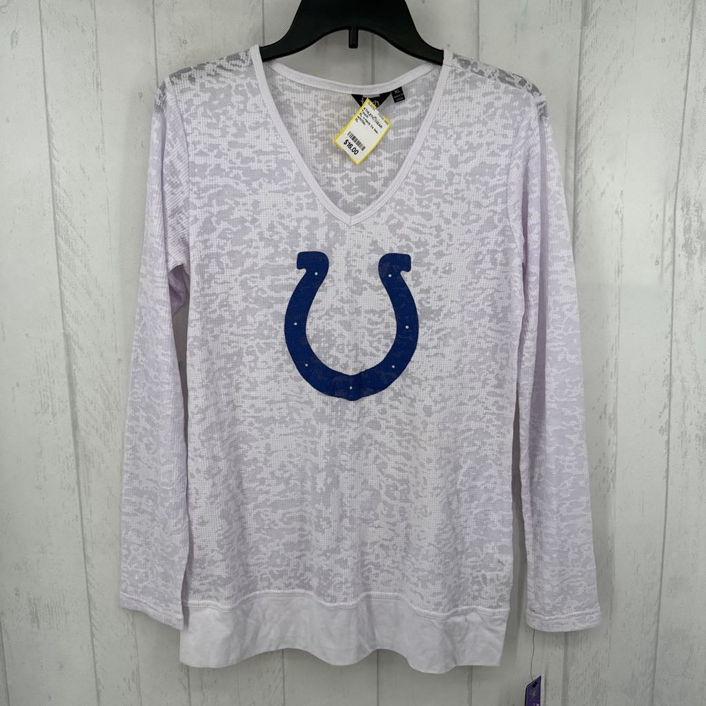 XL v-neck l/s tee-colts