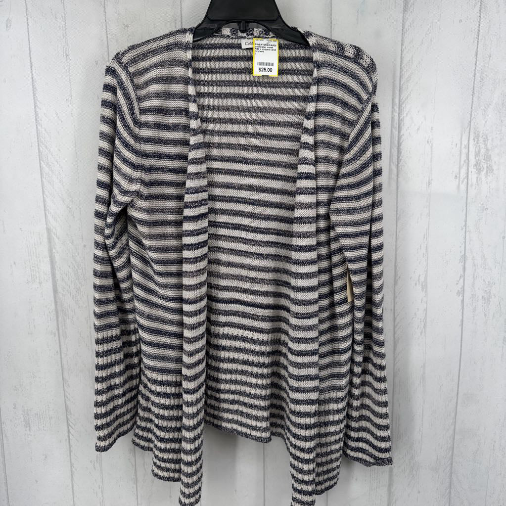 R90 L striped cardi