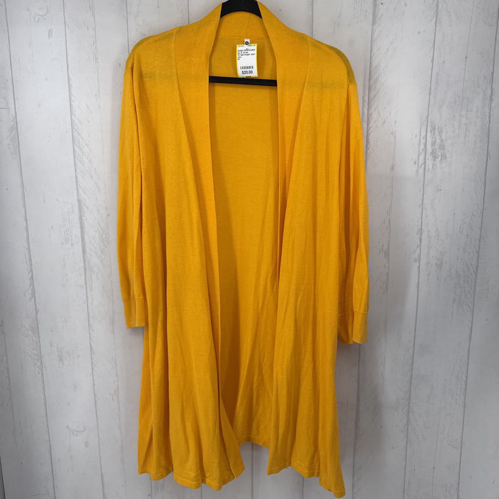 3X lightweight open front cardi