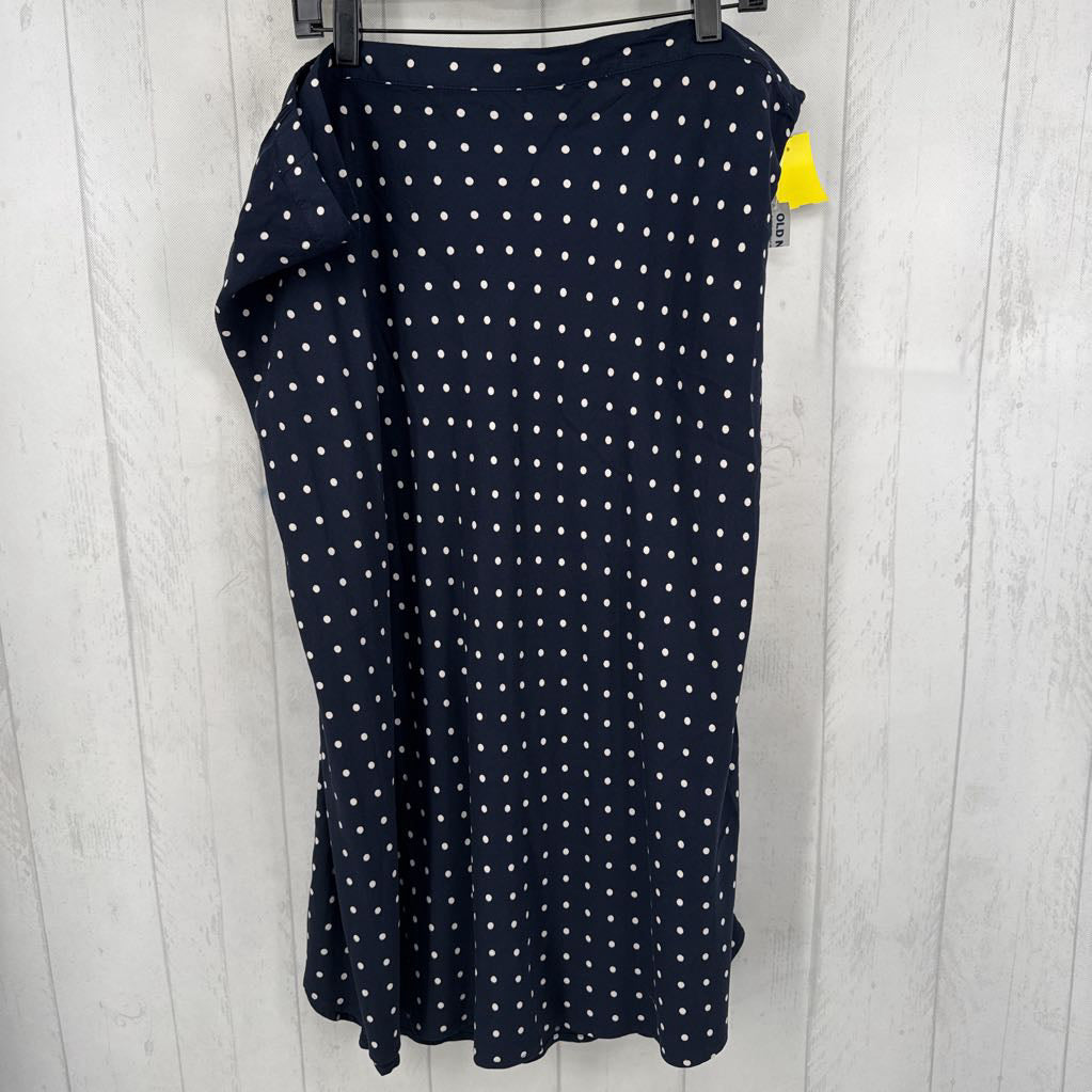 3X polka-dot skirt