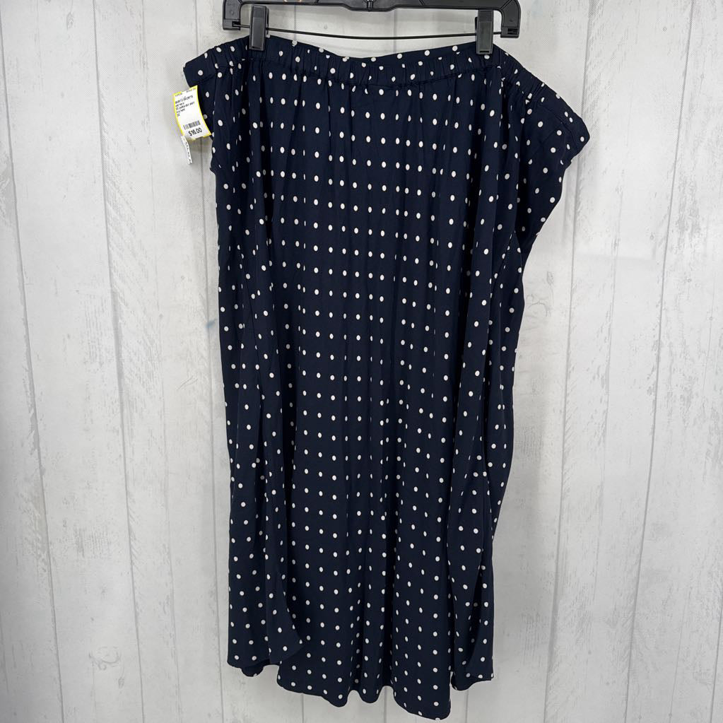 3X polka-dot skirt