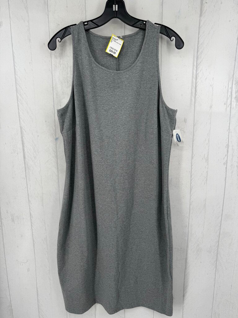 XL round neck slvls t-shirt dress