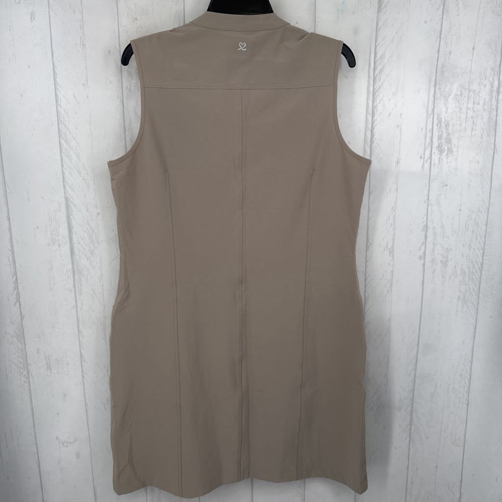 XL button down slvls dress