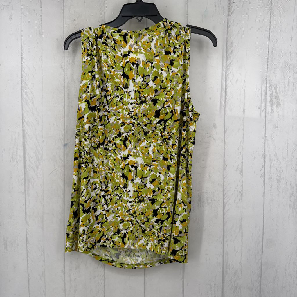 L printed notch neck tank