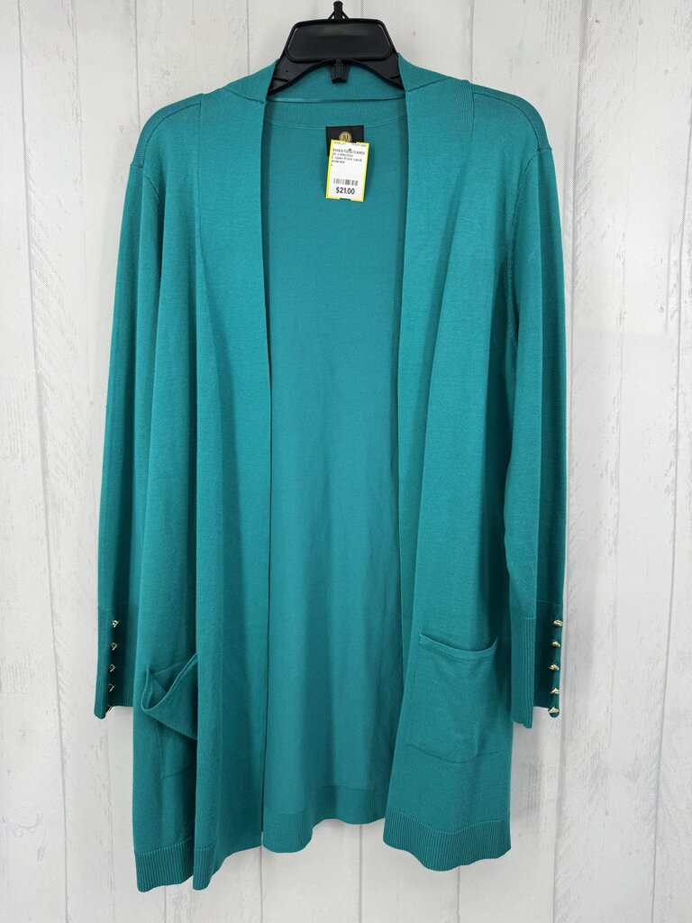 L open front cardi