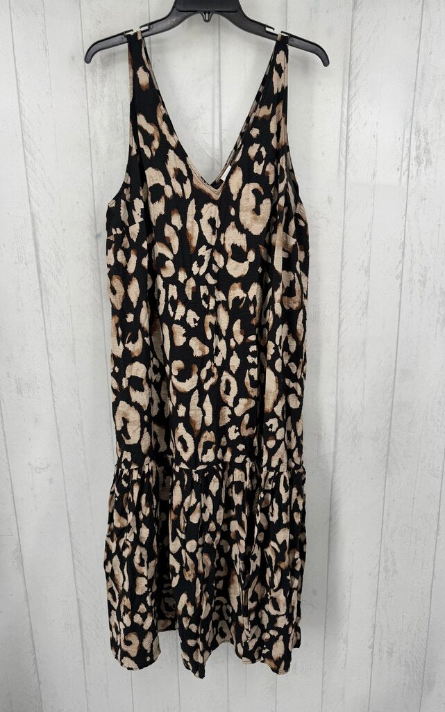 L animal print sundress