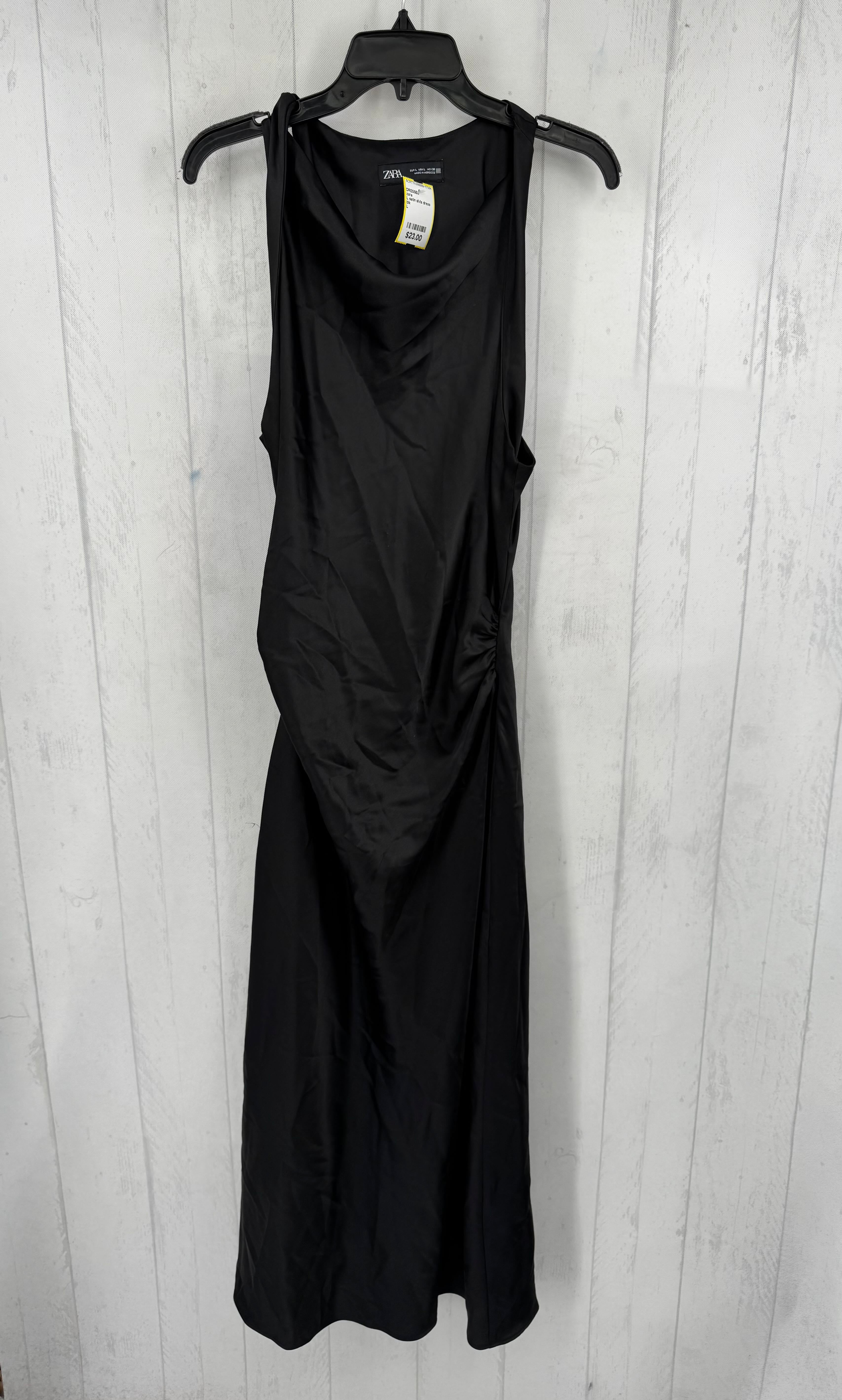 L satin slvls dress