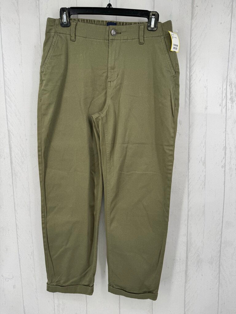 8 pull-on cuffed hem chino