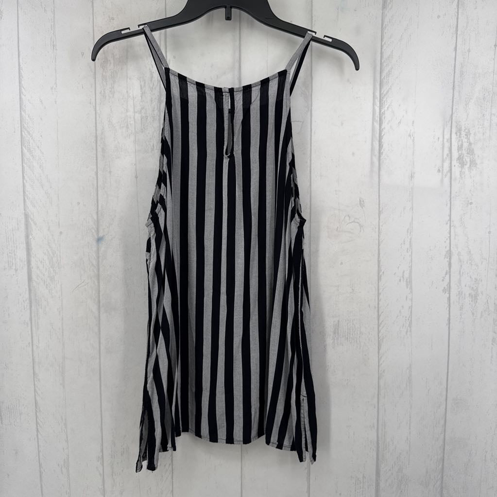 L striped flowy tank