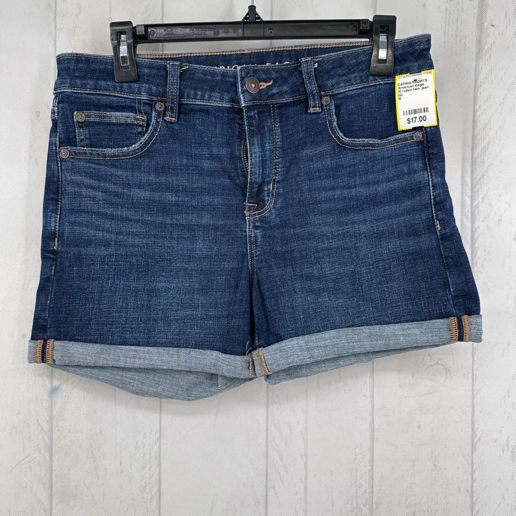 10 rolled hem jean shorts