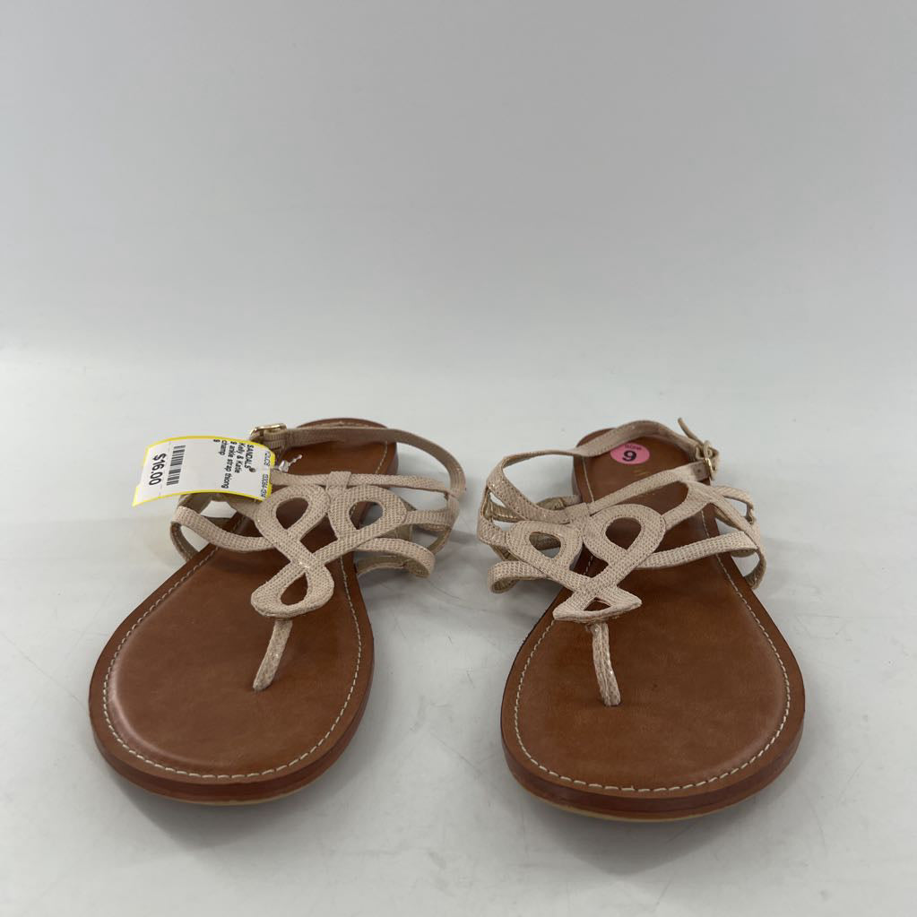 9 ankle strap thiong sandal