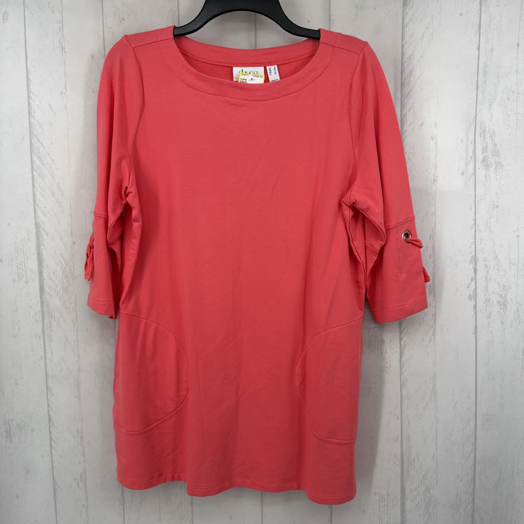 S grommet slv tunic 3/4 slv