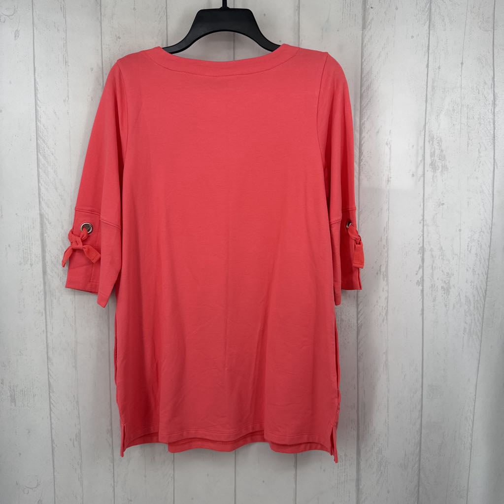S grommet slv tunic 3/4 slv
