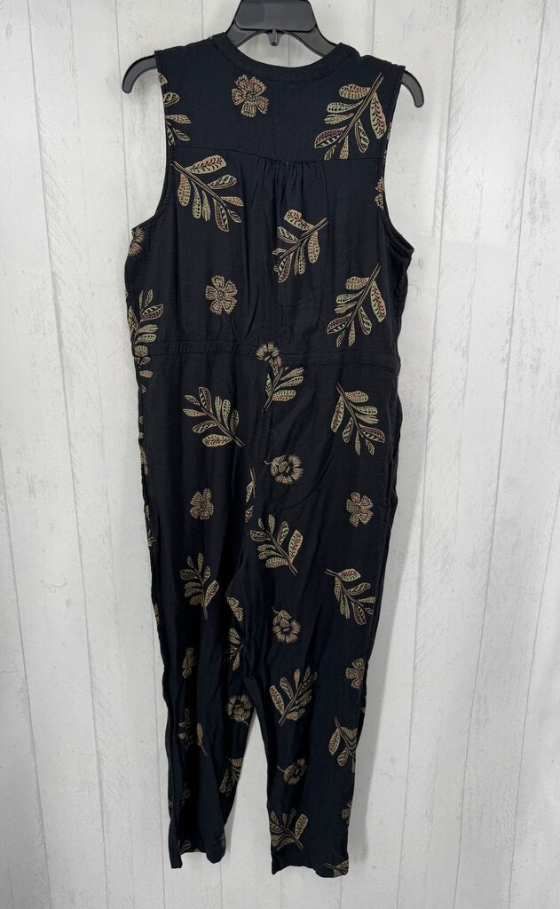 L flo print slvls jumpsuit