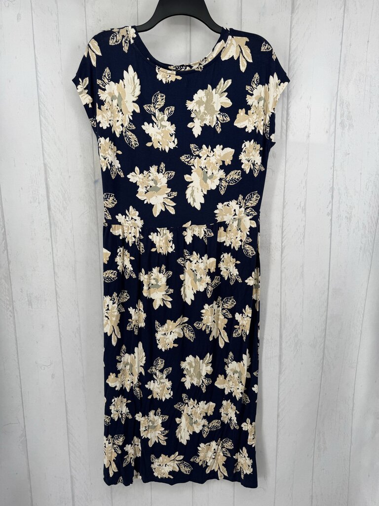 L flo print s/s dress