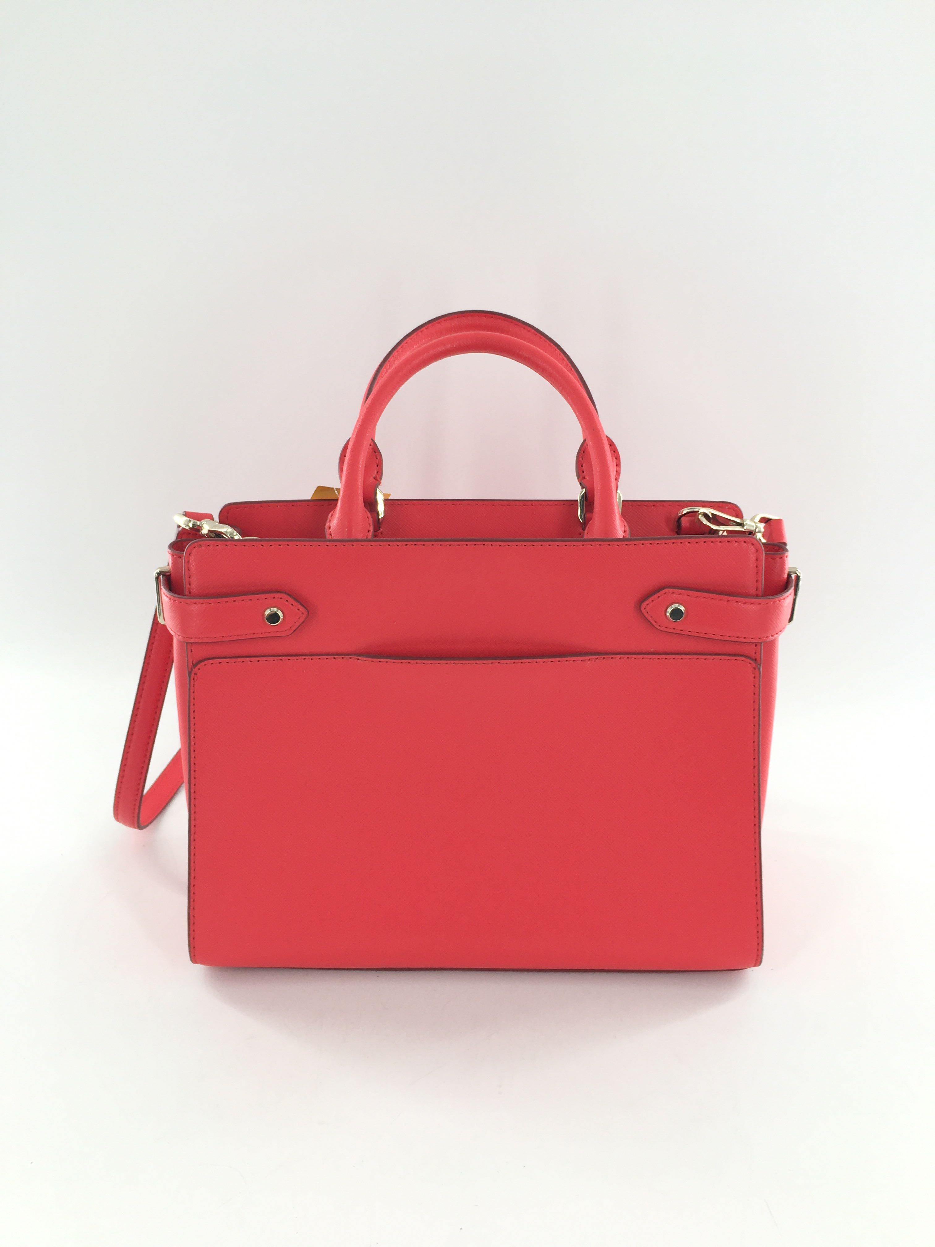 structured saffiano leather satchel