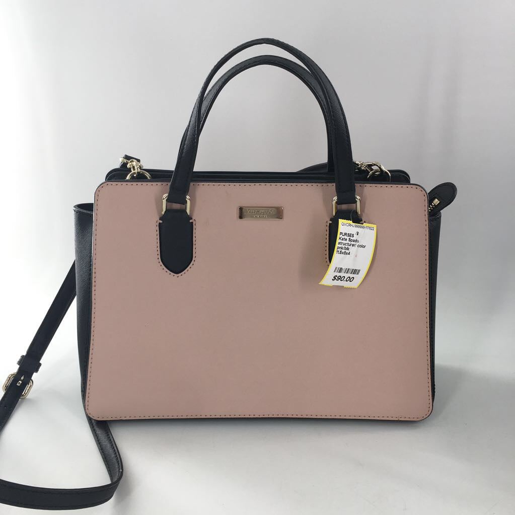 structured color block satchel