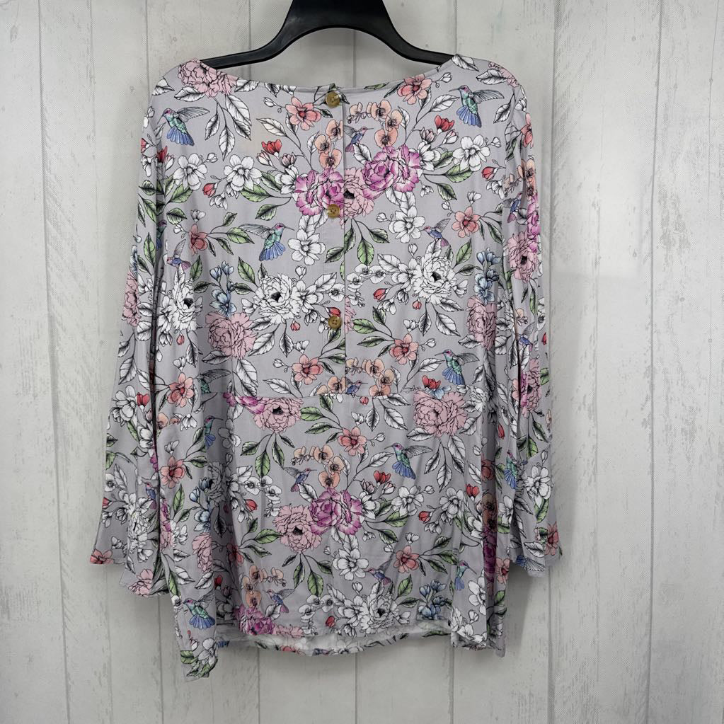 L flo print l/s top