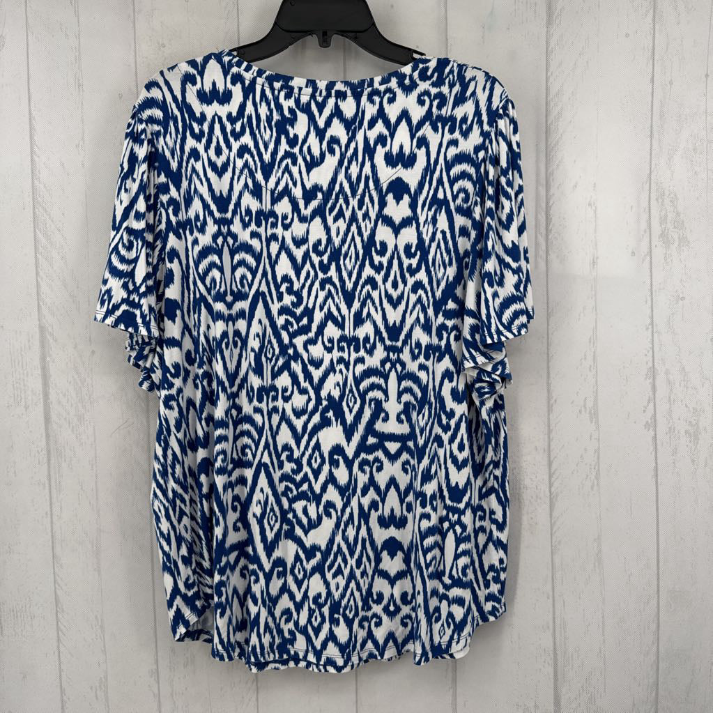 XL ikat print s/s tee