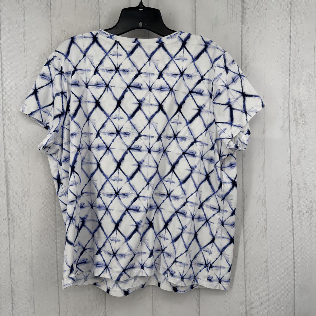 XL printed v-neck s/s tee