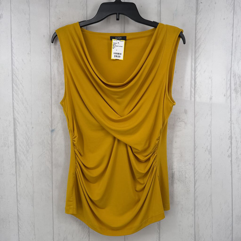 Mp draped ruched tank