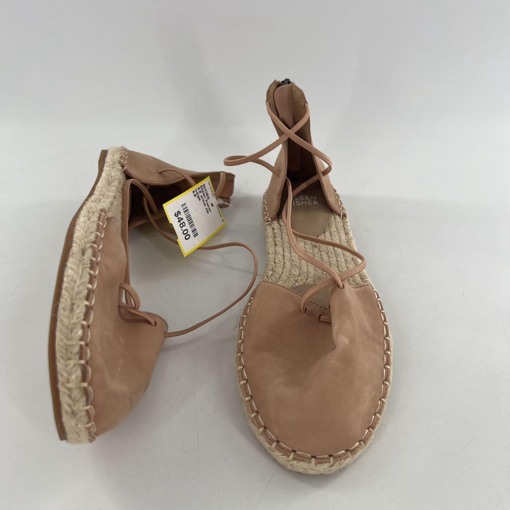 6.5 ankle zip espadrille flats