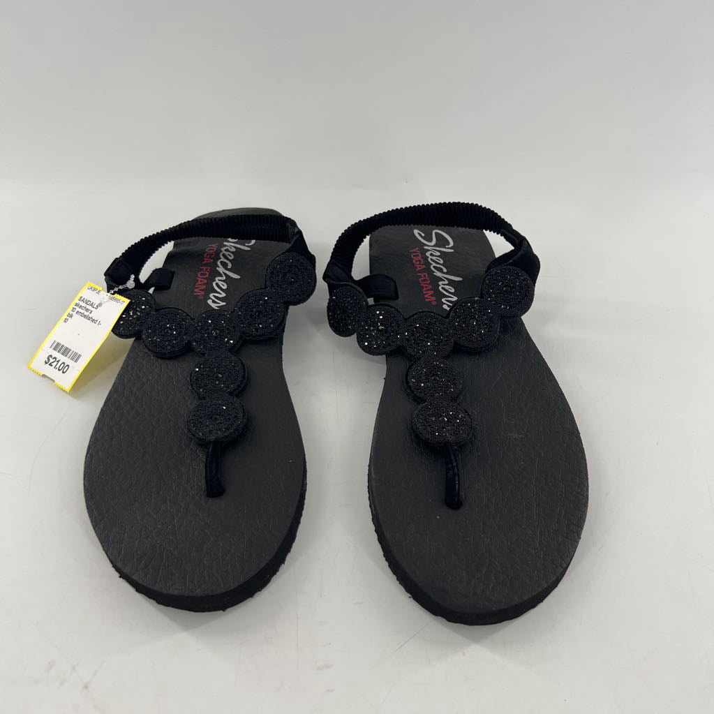 10 embelished t-strap sandal