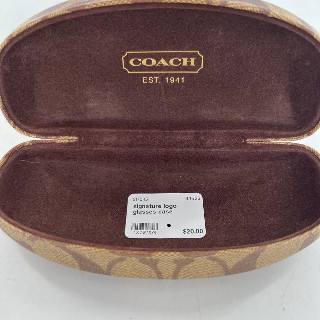 signature logo glasses case