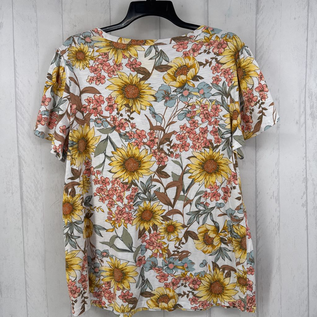 XL flo print s/s tee