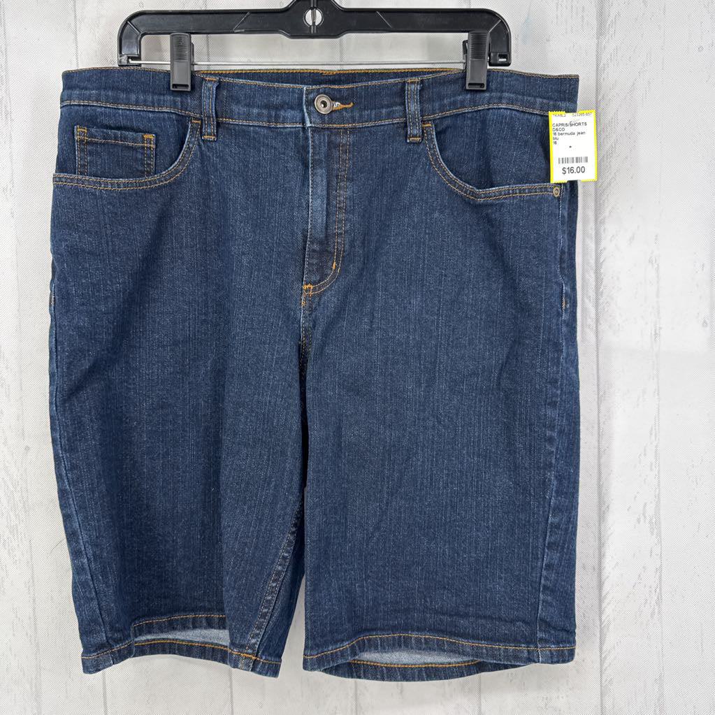 16 bermuda jean shorts