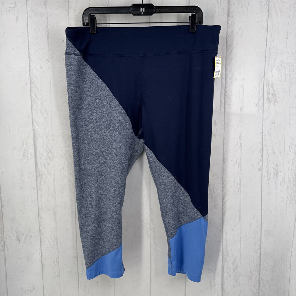 1X colorblock capri leggings