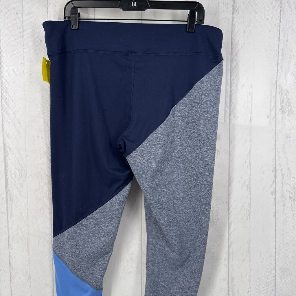 1X colorblock capri leggings