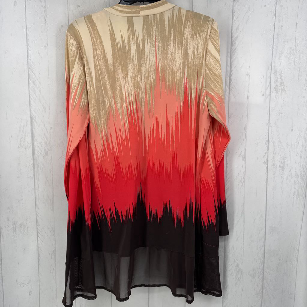 M 2pc printed cardi & cami set