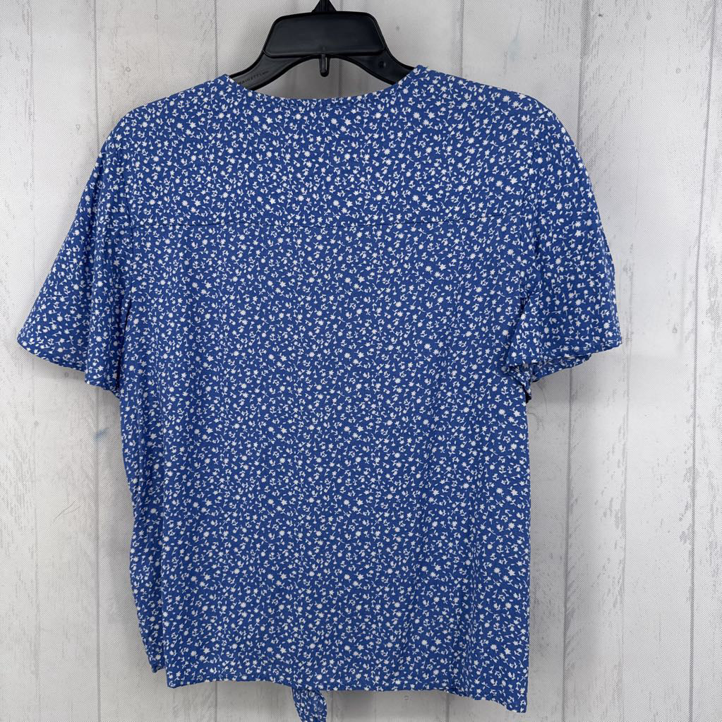 Sp flo print button down s/s top