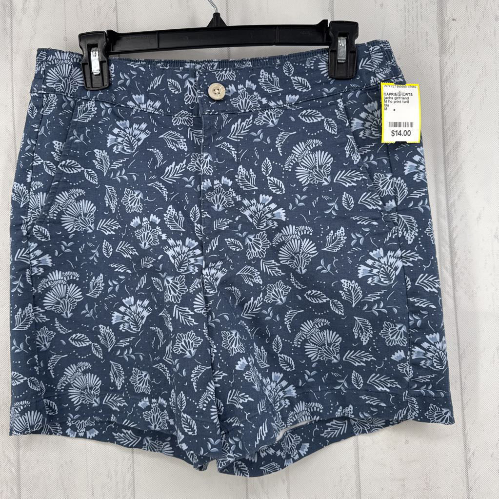 M flo print twill shorts