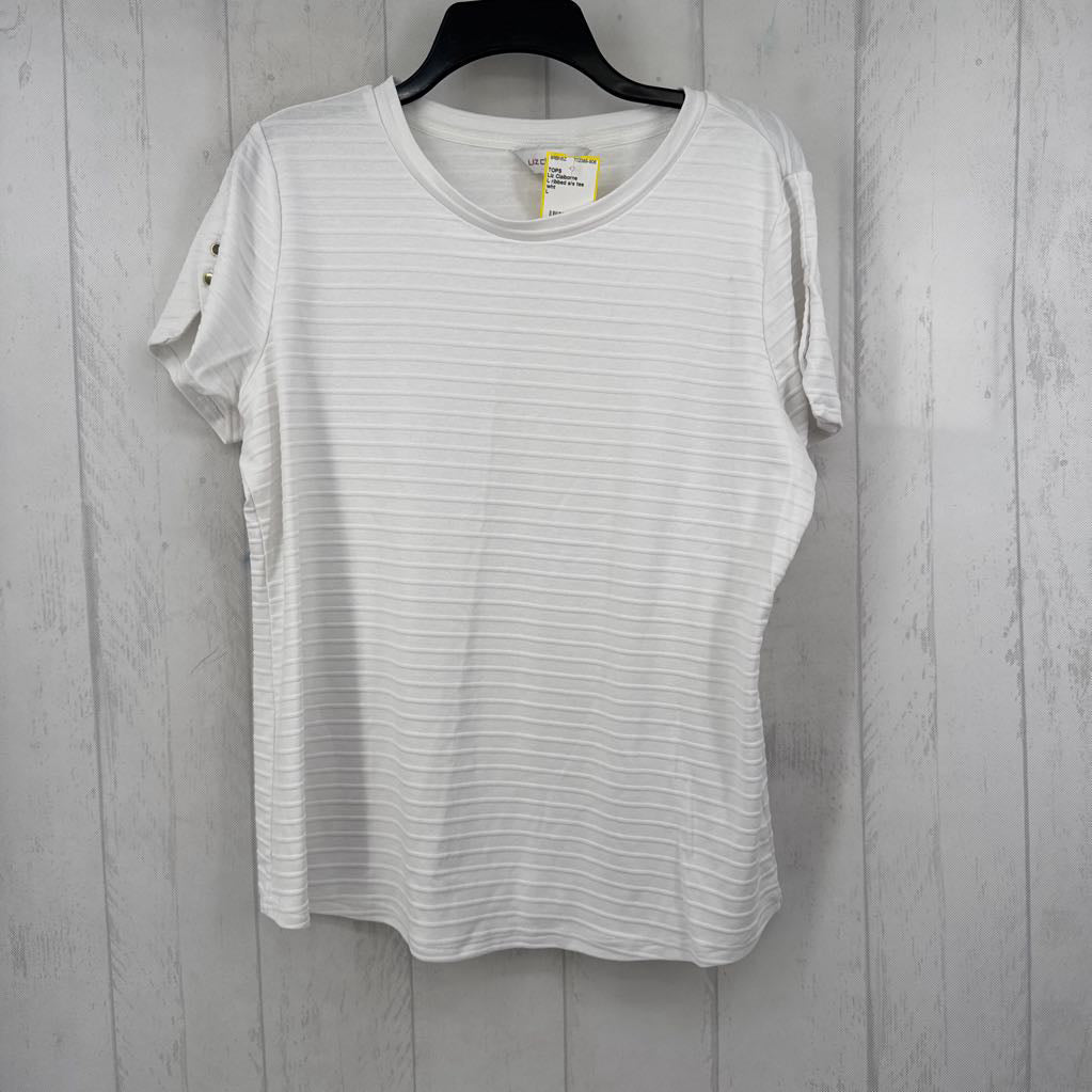 L ribbed s/s tee