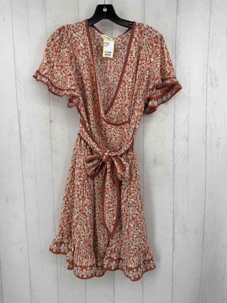 L flo print crossover s/sdress