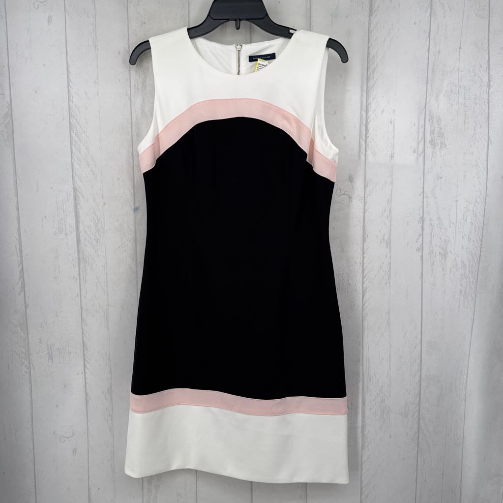 10 slvls color block sheath dress